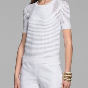 THEORY Symon Open Knit Top